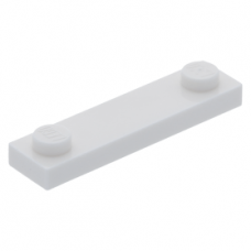 LEGO lapos elem 1x4 2 db bütyökkel, fehér (92593/41740)